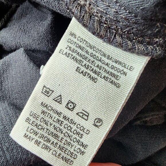 Free People We The Free Womens 29 Pants Corduroy Flared Black Raw Hem High Rise - Picture 8 of 9